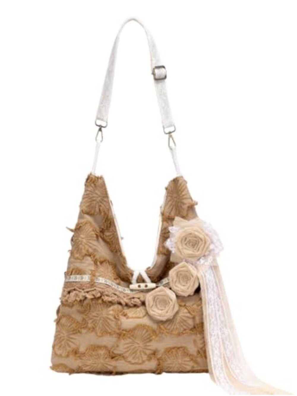 Boho Hobo Bag Tassel Fringe Crossbody Guitar Strap Women Handbag